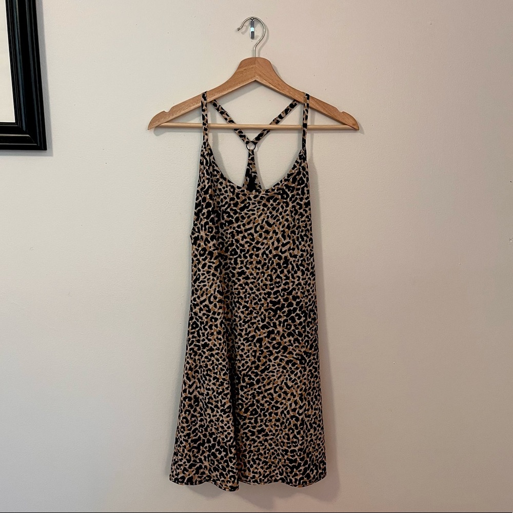 Outdoor Voices Exercise Dress Leopard Print